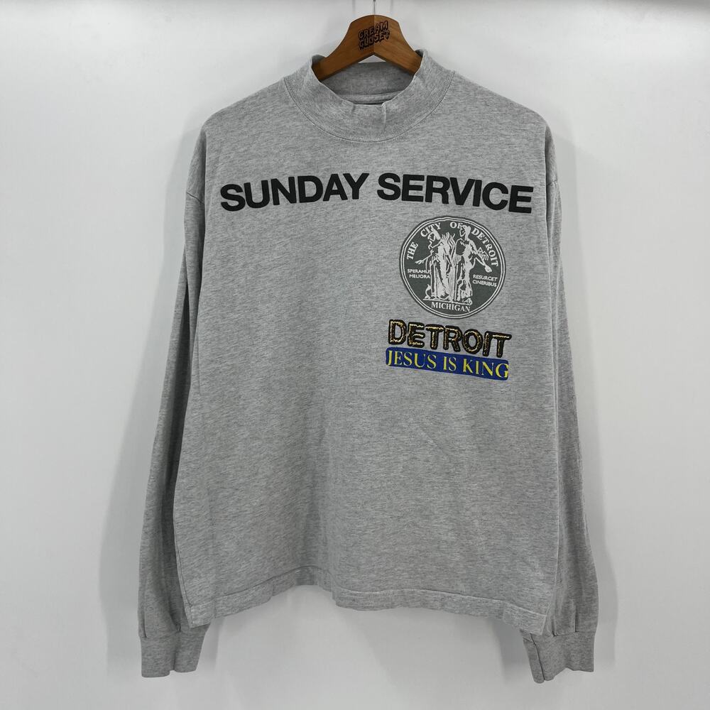 Kanye West Yeezy Season YZY Jesus is King Sunday Service Detroit Tour Merch M